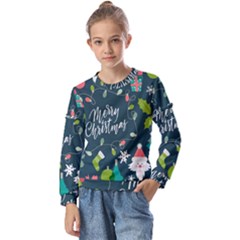 Kids  Long Sleeve T-Shirt with Frill  