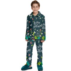 Kids  Long Sleeve Velvet Pajamas Set 