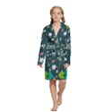 Kids  Long Sleeve Velvet Lounge Robe 