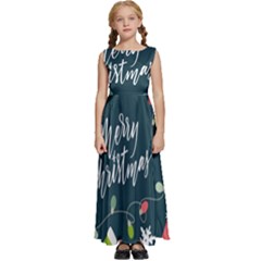 Kids  Satin Sleeveless Maxi Dress 