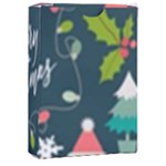 Merry Christmas, Happy New Year, Christmas Seamless Texture Playing Cards Single Design (Rectangle) with Custom Box