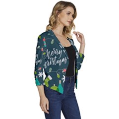 Women s Casual 3/4 Sleeve Spring Jacket 