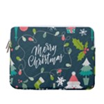 Merry Christmas, Happy New Year, Christmas Seamless Texture 13  Vertical Laptop Sleeve Case With Pocket