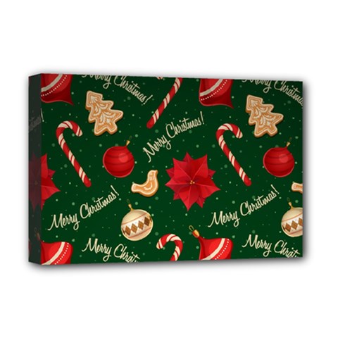 Merry Christmas Deluxe Canvas 18  x 12  (Stretched) from ArtsNow.com