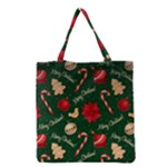 Merry Christmas Grocery Tote Bag