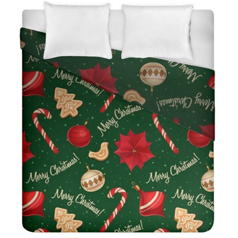 Merry Christmas Duvet Cover Double Side (California King Size) from ArtsNow.com