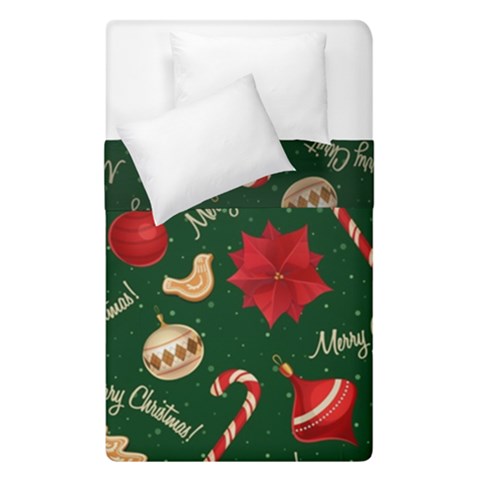 Merry Christmas Duvet Cover Double Side (Single Size) from ArtsNow.com