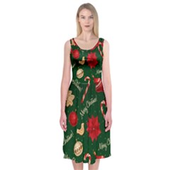 Merry Christmas Midi Sleeveless Dress from ArtsNow.com