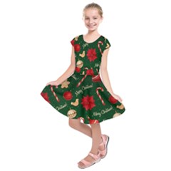 Kids  Short Sleeve Dress 