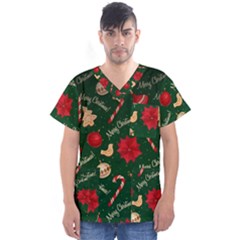 Men s V-Neck Scrub Top 