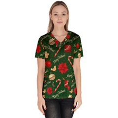 Women s V-Neck Scrub Top 