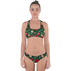 Merry Christmas Cross Back Hipster Bikini Set from ArtsNow.com