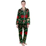 Merry Christmas Women s Long Sleeve Satin Pajamas Set	