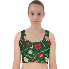 Velvet Racer Back Crop Top 