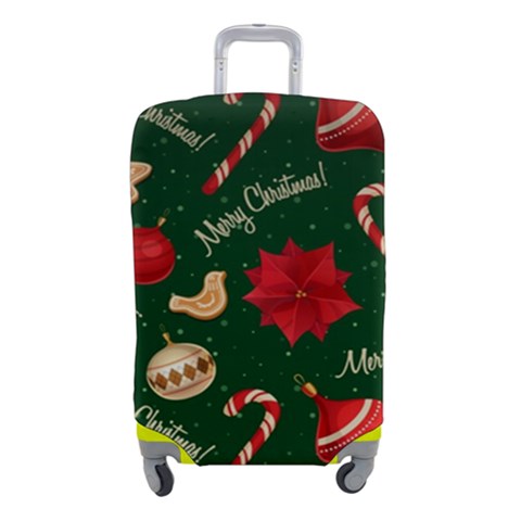 Merry Christmas Luggage Cover (Small) from ArtsNow.com