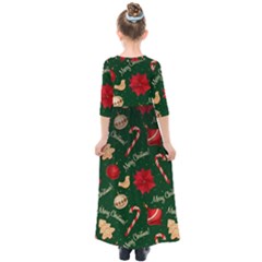 Kids  Quarter Sleeve Maxi Dress 