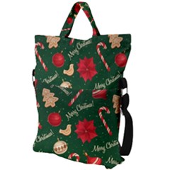 Fold Over Handle Tote Bag 