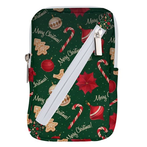 Merry Christmas Belt Pouch Bag (Large) from ArtsNow.com