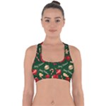 Merry Christmas Cross Back Hipster Bikini Top 