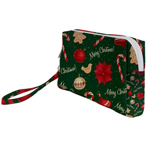 Merry Christmas Wristlet Pouch Bag (Small) from ArtsNow.com