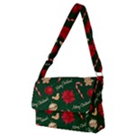 Merry Christmas Full Print Messenger Bag (M)