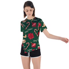 Asymmetrical Short Sleeve Sports T-Shirt 