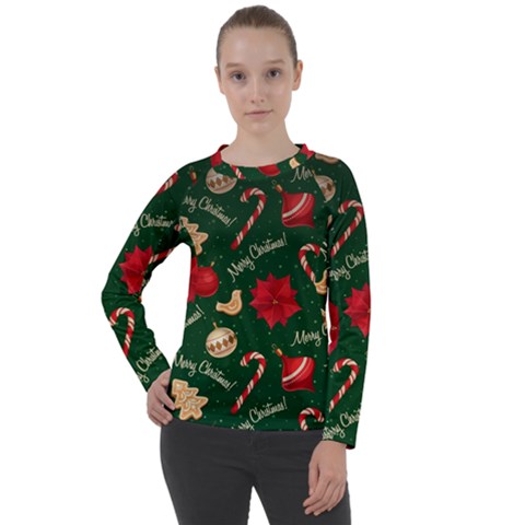 Merry Christmas Women s Long Sleeve Raglan T