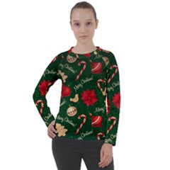 Merry Christmas Women s Long Sleeve Raglan T