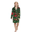 Kids  Long Sleeve Velvet Lounge Robe 