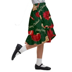 Kids  Ruffle Flared Wrap Midi Skirt 