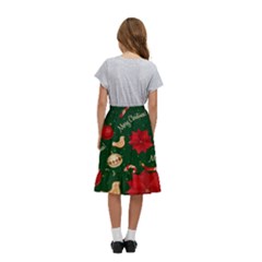 Kids  Ruffle Flared Wrap Midi Skirt 