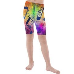 Kids  Mid Length Swim Shorts 