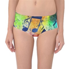 Mid-Waist Bikini Bottoms 