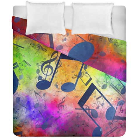 Music Texture, Grunge Music Background Duvet Cover Double Side (California King Size) from ArtsNow.com