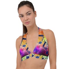 Halter Plunge Bikini Top 