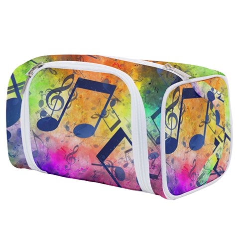 Music Texture, Grunge Music Background Toiletries Pouch from ArtsNow.com