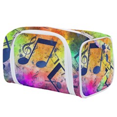 Music Texture, Grunge Music Background Toiletries Pouch from ArtsNow.com