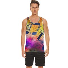 Men s Wide Collar Tank Top 