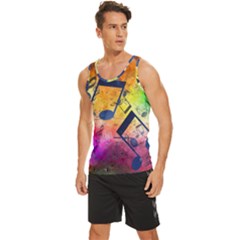 Men s Wide Collar Tank Top 