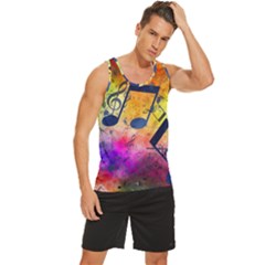 Men s Wide Collar Tank Top 