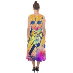 Midi Tie-Back Chiffon Dress 