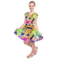 Kids  Short Sleeve Dress 