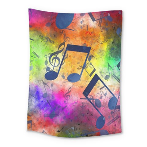 Music Texture, Grunge Music Background Medium Tapestry from ArtsNow.com