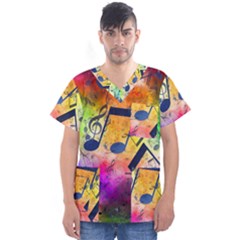 Men s V-Neck Scrub Top 