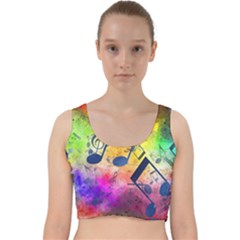 Velvet Racer Back Crop Top 