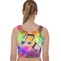 Velvet Racer Back Crop Top 