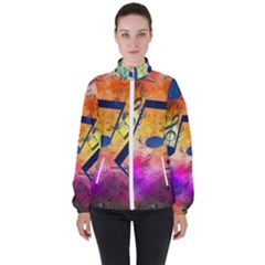 Women s High Neck Windbreaker 