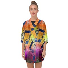 Half Sleeve Chiffon Kimono 