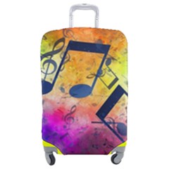 Music Texture, Grunge Music Background Luggage Cover (Medium) from ArtsNow.com