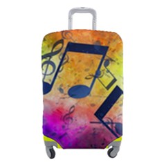 Music Texture, Grunge Music Background Luggage Cover (Small) from ArtsNow.com